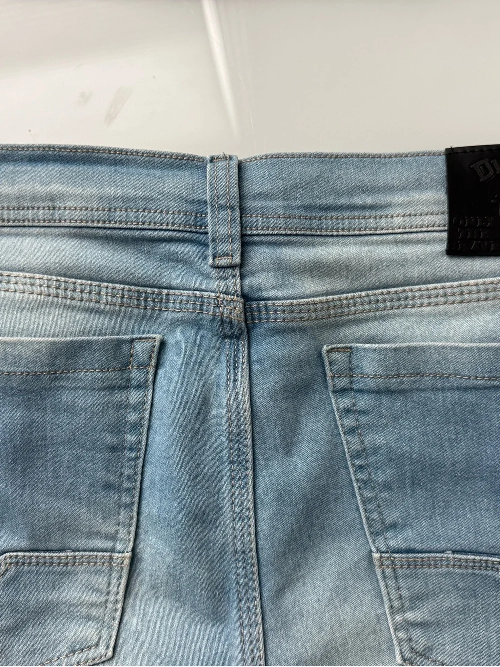 Diesel Light Blue Denim Jeans Straight Fit Cotton 38